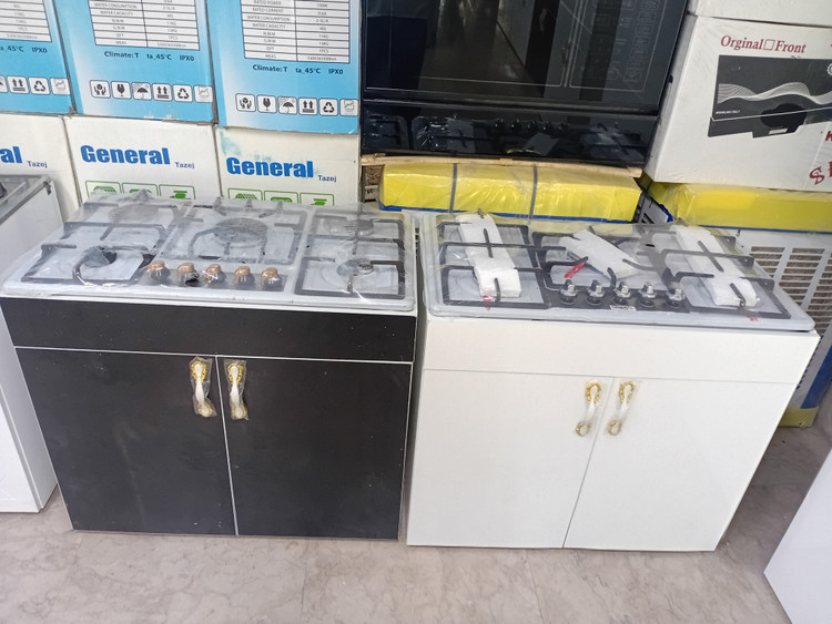 اجاق گاز MDF صحفه استیل ۵شعله جنرال