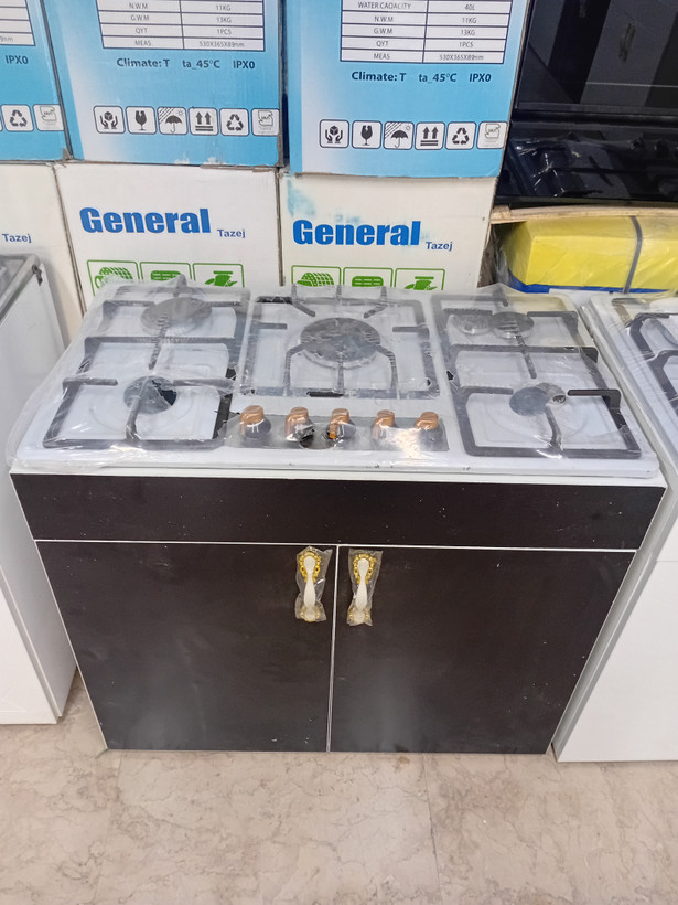 اجاق گاز MDF صحفه استیل ۵شعله جنرال